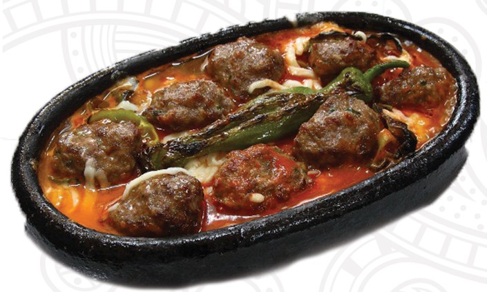 Kiremitte Kaşarlı Köfte